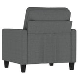 Sofa Chair Dark Grey 60 cm Fabric - 45-Degree Angle