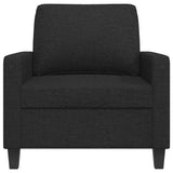Sofa Chair Black 60 cm Fabric