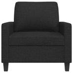 Sofa Chair Black 60 cm Fabric