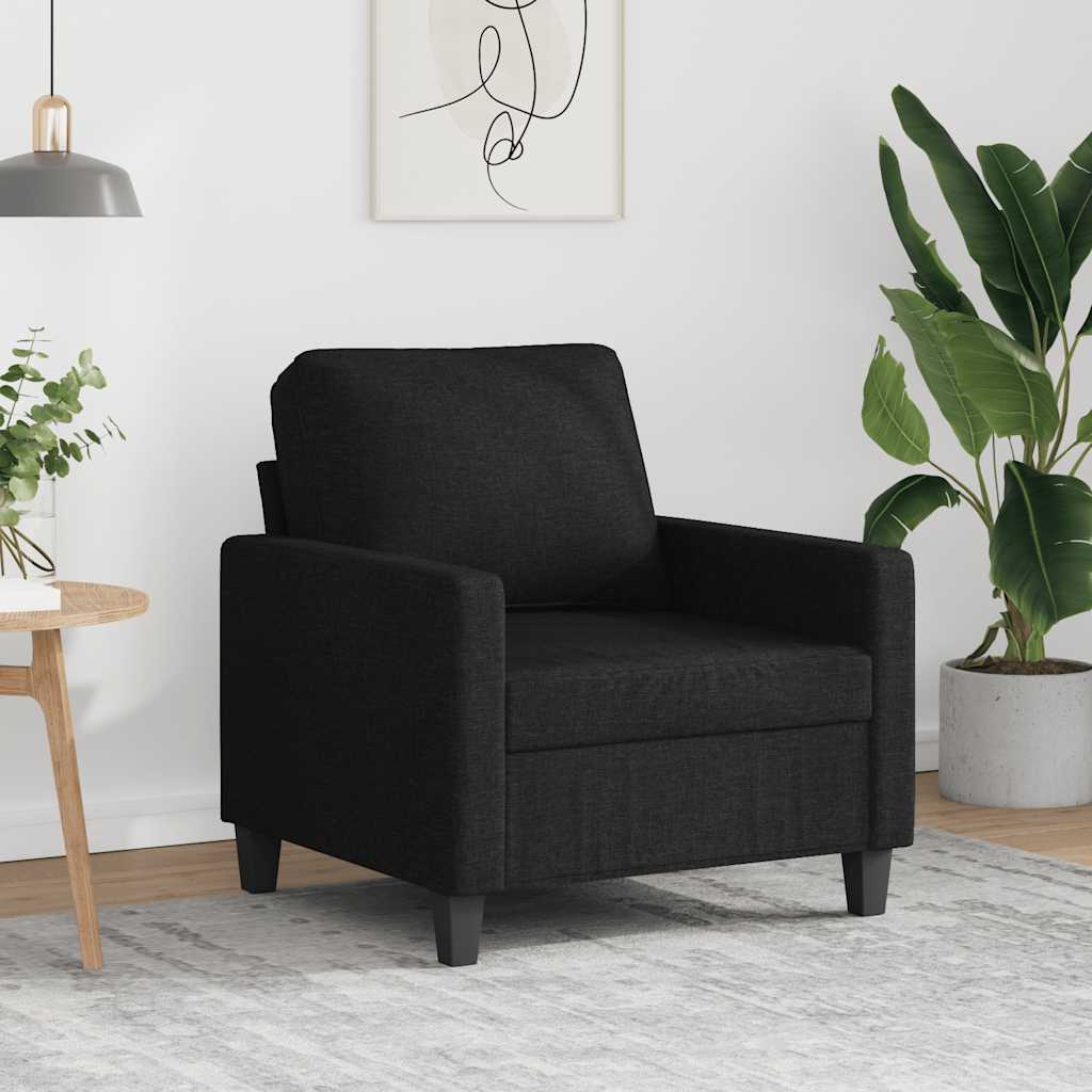 Sofa Chair Black 60 cm Fabric