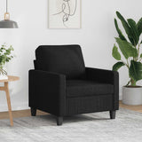 Sofa Chair Black 60 cm Fabric