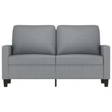2-Seater Sofa Light Grey 120 cm Fabric