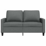 2-Seater Sofa Dark Grey 120 cm Fabric