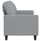 3-Seater Sofa Light Grey 180 cm Fabric