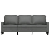 3-Seater Sofa Dark Grey 180 cm Fabric