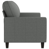 3-Seater Sofa Dark Grey 180 cm Fabric