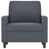 Sofa Chair Dark Grey 60 cm Velvet