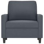 Sofa Chair Dark Grey 60 cm Velvet