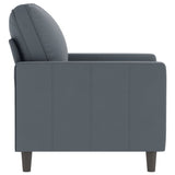 Sofa Chair Dark Grey 60 cm Velvet - Top-Down View