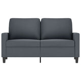 2-Seater Sofa Dark Grey 120 cm Velvet - Side View