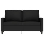 2-Seater Sofa Black 120 cm Velvet