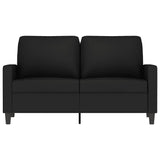 2-Seater Sofa Black 120 cm Velvet - Side View