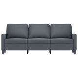 3-Seater Sofa Dark Grey 180 cm Velvet