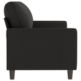 3-Seater Sofa Black 180 cm Velvet - Top-Down View
