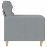 Sofa Chair Light Grey 60 cm Fabric - Top-Down View