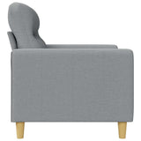 Sofa Chair Light Grey 60 cm Fabric - 45-Degree Angle