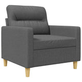 Sofa Chair Dark Grey 60 cm Fabric
