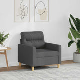 Sofa Chair Dark Grey 60 cm Fabric