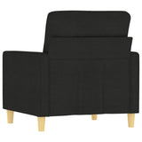 Sofa Chair Black 60 cm Fabric - 45-Degree Angle