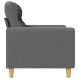 3-Seater Sofa Dark Grey 180 cm Fabric