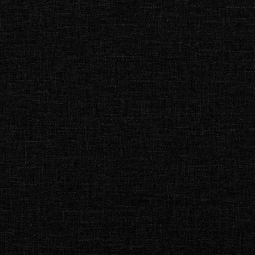 3-Seater Sofa Black 180 cm Fabric
