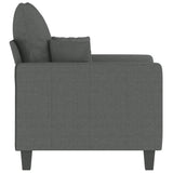 Sofa Chair Dark Grey 60 cm Fabric - Top-Down View