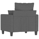 Sofa Chair Dark Grey 60 cm Fabric - Rear View