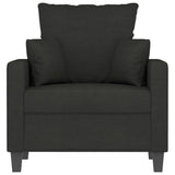 Sofa Chair Black 60 cm Fabric - Side View