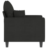Sofa Chair Black 60 cm Fabric - Top-Down View
