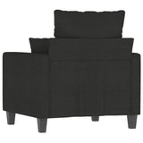 Sofa Chair Black 60 cm Fabric - 45-Degree Angle