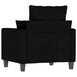 Sofa Chair Black 60 cm Fabric - Rear View