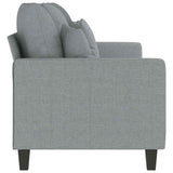 3-Seater Sofa Light Grey 180 cm Fabric - Top-Down View