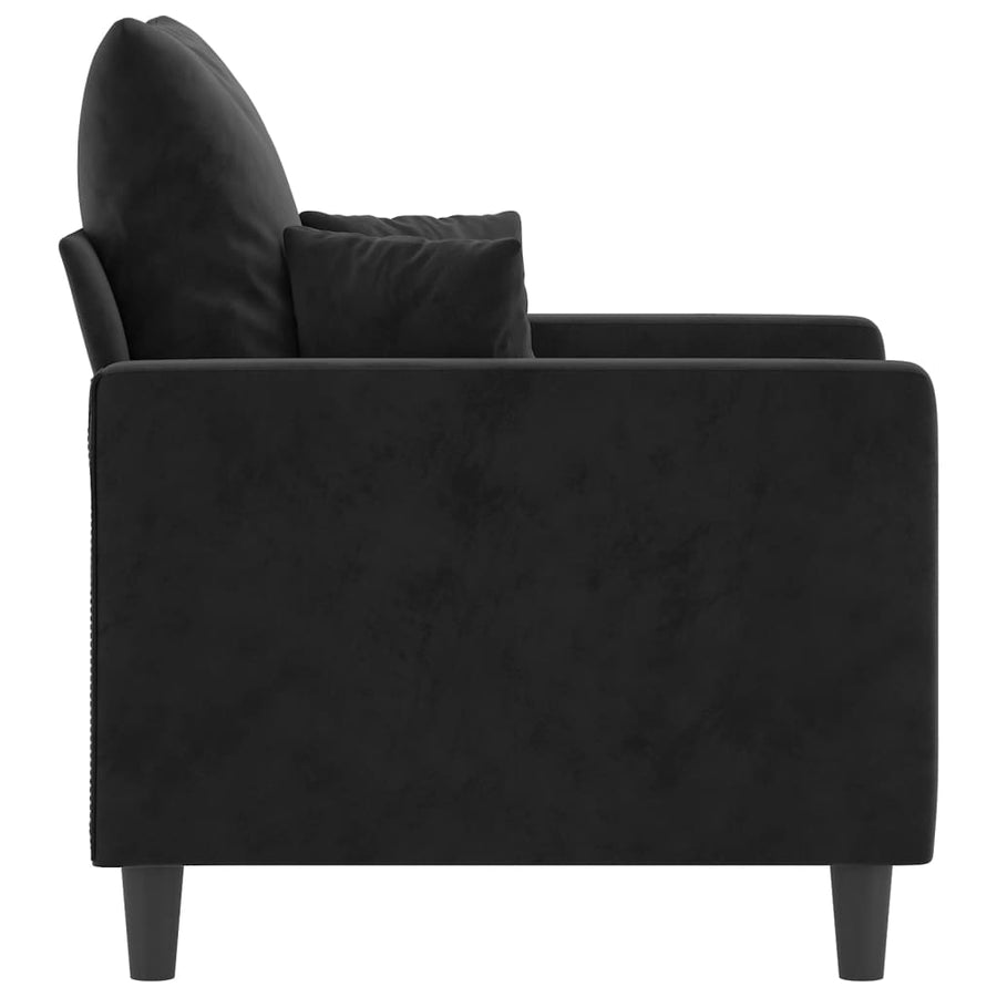 Sofa Chair Black 60 cm Velvet
