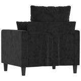 Sofa Chair Black 60 cm Velvet - 45-Degree Angle