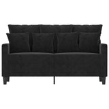 2-Seater Sofa Black 120 cm Velvet