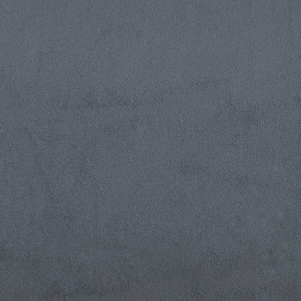 2-Seater Sofa Dark Grey 140 cm Velvet