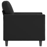 Sofa Chair Black 60 cm Faux Leather - Top-Down View