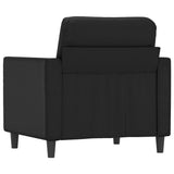 Sofa Chair Black 60 cm Faux Leather - 45-Degree Angle