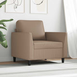 Sofa Chair Cappuccino 60 cm Faux Leather