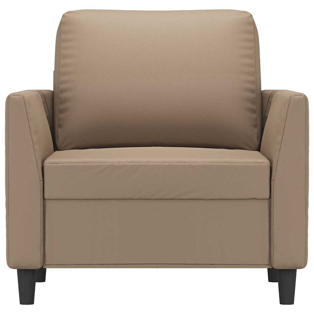 Sofa Chair Cappuccino 60 cm Faux Leather