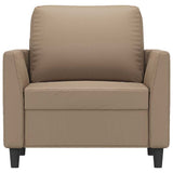 Sofa Chair Cappuccino 60 cm Faux Leather - Top-Down View