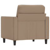 Sofa Chair Cappuccino 60 cm Faux Leather