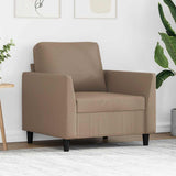 Sofa Chair Cappuccino 60 cm Faux Leather