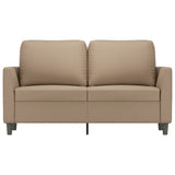 2-Seater Sofa Cappuccino 120 cm Faux Leather