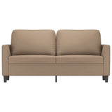 2-Seater Sofa Cappuccino 140 cm Faux Leather