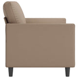 2-Seater Sofa Cappuccino 140 cm Faux Leather
