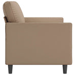 3-Seater Sofa Cappuccino 180 cm Faux Leather