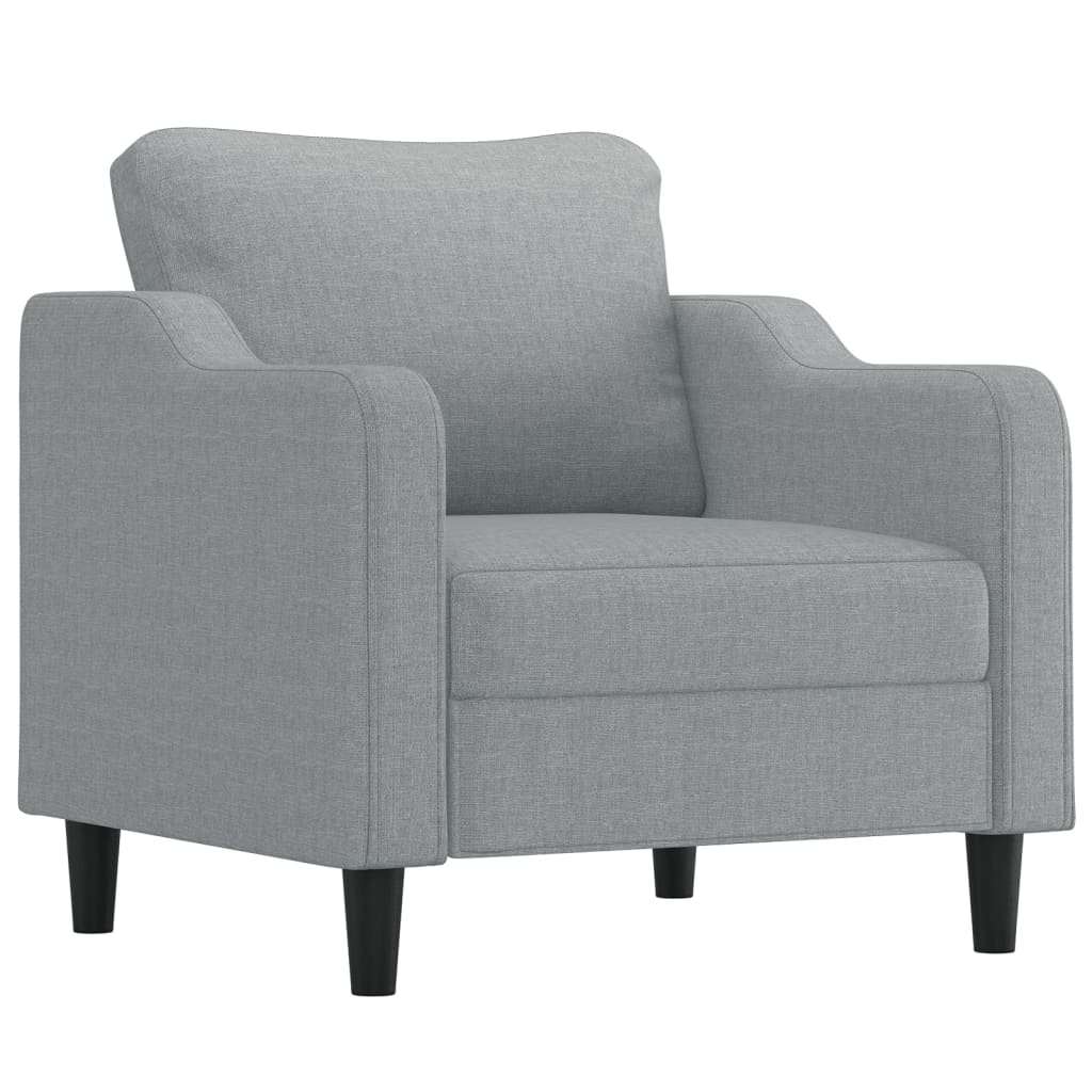Sofa Chair Light Grey 60 cm Fabric