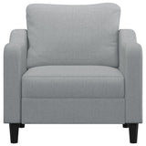 Sofa Chair Light Grey 60 cm Fabric