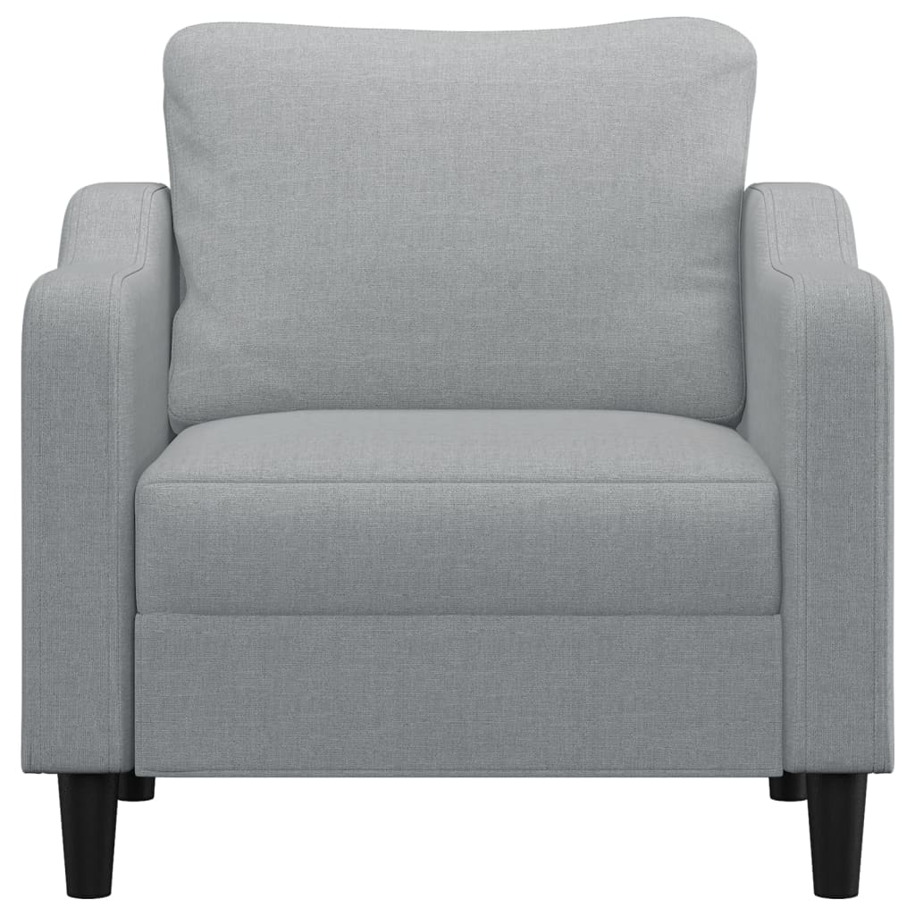 Sofa Chair Light Grey 60 cm Fabric